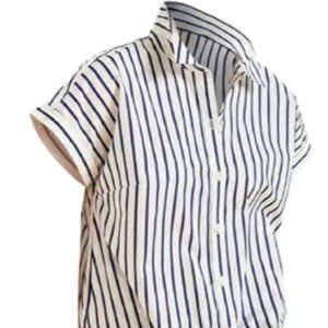 Talbots Nautical Stripe Twist Hemshirt